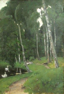 Paul Raud In a park china oil painting image